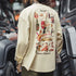 Vintage 60s Back Print Long-Sleeve Tee – Loose Fit, Casual Pullover for Spring & Fall